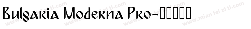 Bulgaria Moderna Pro字体转换